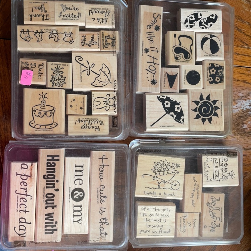 Stampin up stamp sets (all 4 sets)